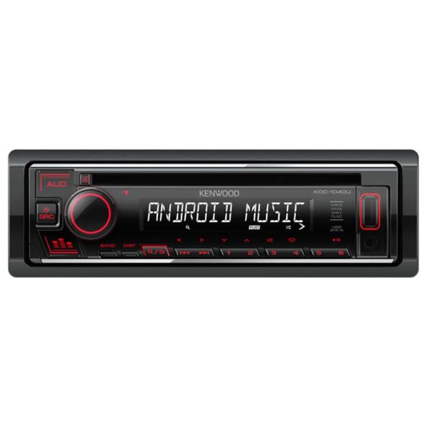 پخش خودرو Kenwood KDC-1040U نمای کامل پنل جلو