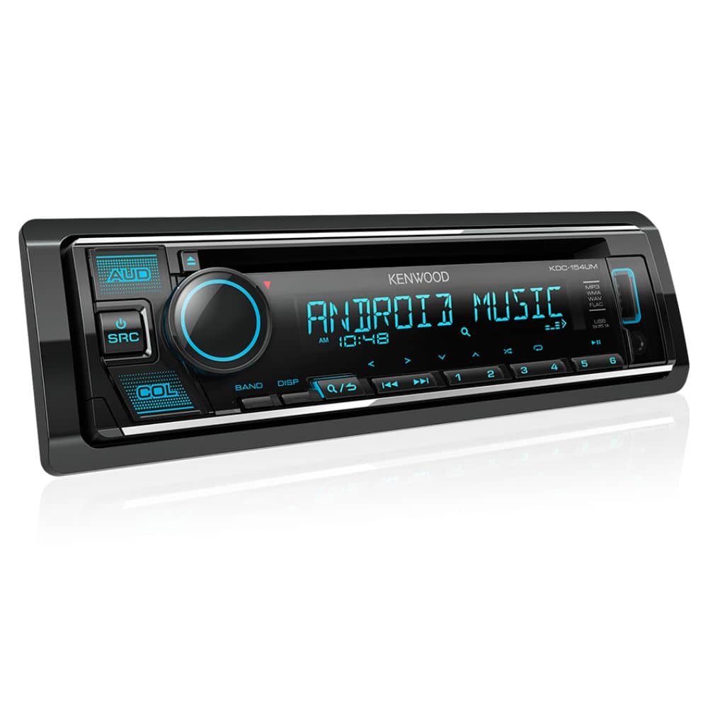 نصب پخش خودرو Kenwood KDC-154UM پخش خودرو Kenwood KDC-154UM نصب شده در داشبورد