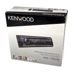 پخش خودرو Kenwood KDC-154UM نمایشگر روشن در حالت پخش موسیقی