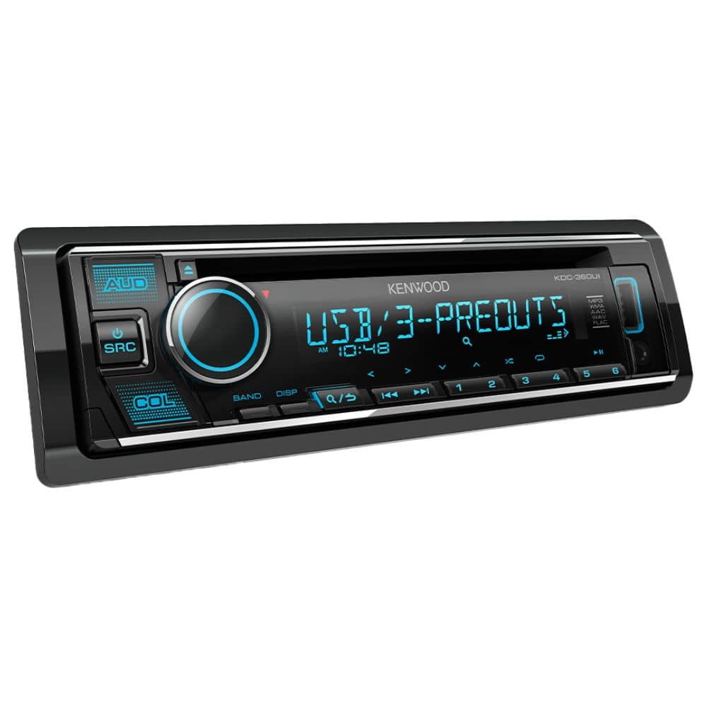 نمایشگر فعال پخش خودرو Kenwood KDC-360UI پخش خودرو Kenwood KDC-360UI نمایشگر روشن در حالت پخش