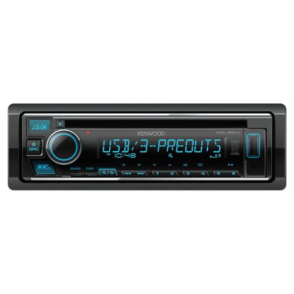 پخش خودرو Kenwood KDC-360UI نمای کامل پنل جلو