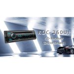 پخش خودرو Kenwood KDC-360UI نصب شده در داشبورد خودرو
