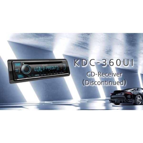 پخش خودرو Kenwood KDC-360UI نصب شده در داشبورد خودرو