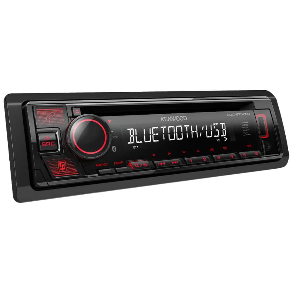 نمایشگر پخش خودرو Kenwood KDC-BT560U پخش خودرو Kenwood KDC-BT560U نمایشگر روشن در حالت اتصال بلوتوث