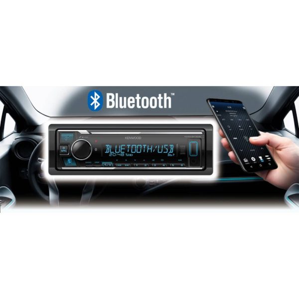 پخش خودرو Kenwood KDC-X5200BT نصب شده در داشبورد خودرو