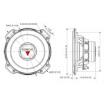 ساب ووفر kenwood KFC-PS2516W نمای کناری و شاسی