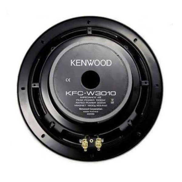 ساب ووفر kenwood KFC-W3010 نمای پشت و مگنت قدرتمند