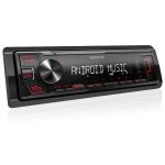 پخش خودرو Kenwood KMM-105 نصب شده در داشبورد خودرو
