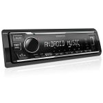 پخش خودرو Kenwood KMM-105M نصب شده در داشبورد خودرو