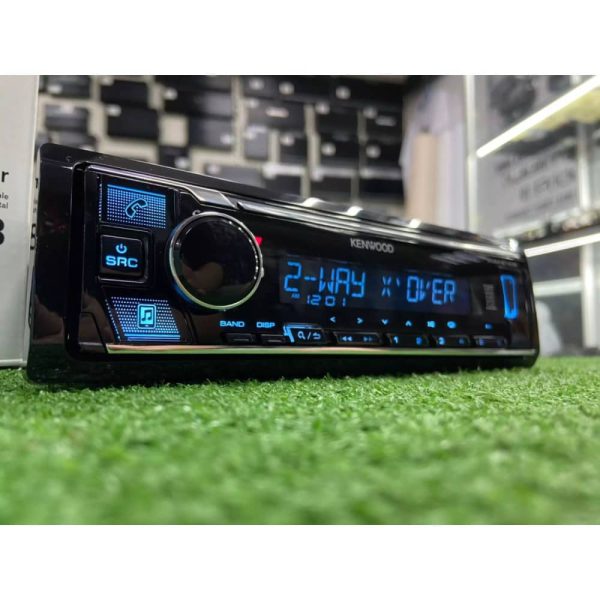پخش خودرو Kenwood KMM-BT408 نمای ورودی USB جلو