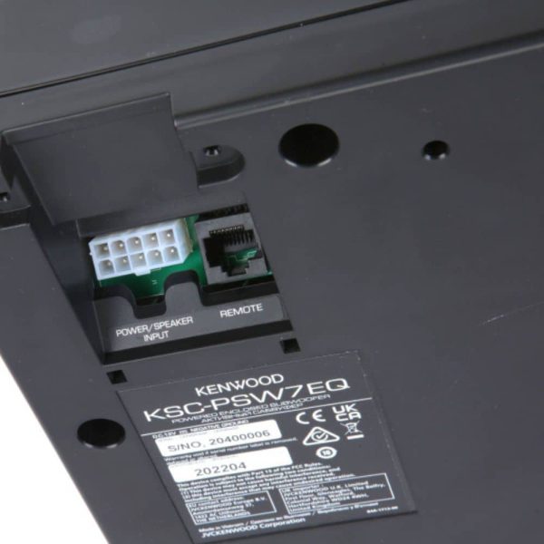 ساب باکس اکتیو kenwood KSC-PSW7EQ نمای پشت و اتصالات