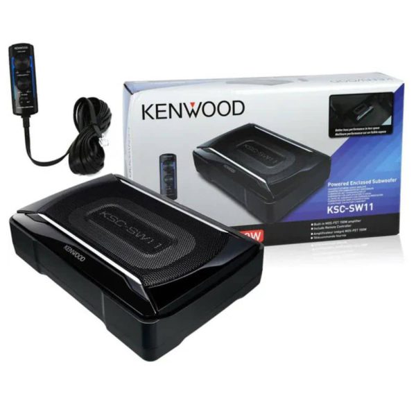 ساب باکس اکتیو kenwood KSC-SW11 نصب شده در خودرو
