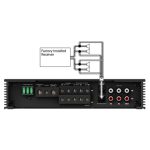 آمپلی فایر kenwood X8001-5 نصب شده در خودرو