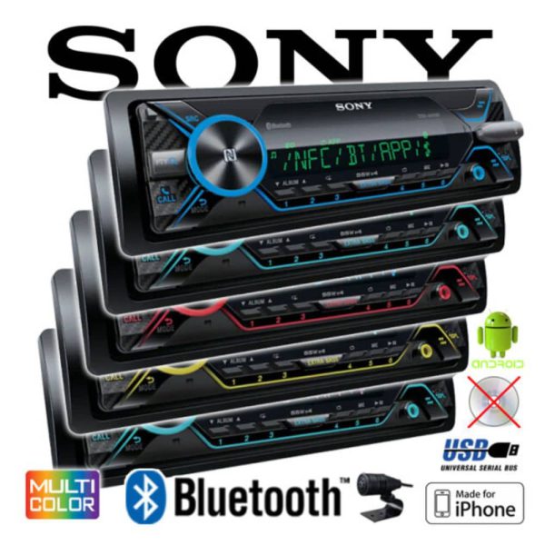 پخش خودرو SONY DSX-A416BT نمای زاویه دار سمت راست