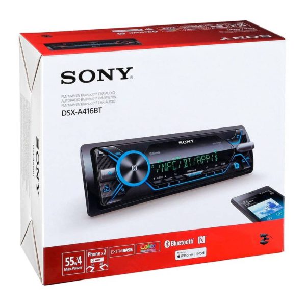 پخش خودرو SONY DSX-A416BT با نمایشگر روشن