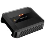 نمای زاویه‌دار آمپلی فایر HERTZ DP2.200 با هیت سینک آلومینیومی مقاوم