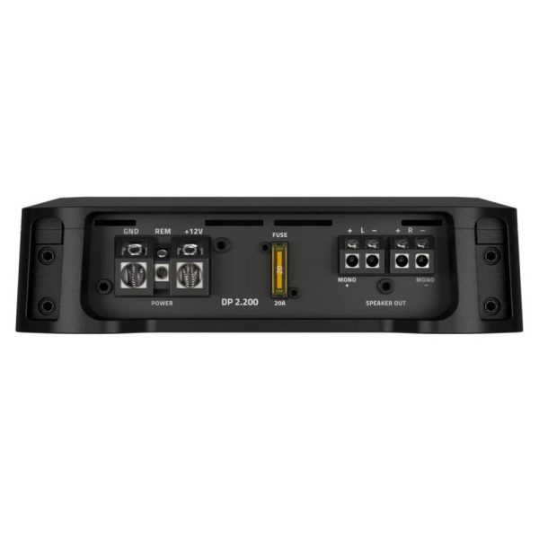 ترمینال‌های برق و خروجی اسپیکر آمپلی فایر HERTZ DP2.200 دو کانال