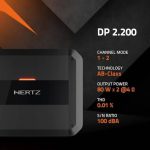 آمپلی فایر HERTZ DP2.200 مناسب راه‌اندازی باند و ساب ووفر خودرو