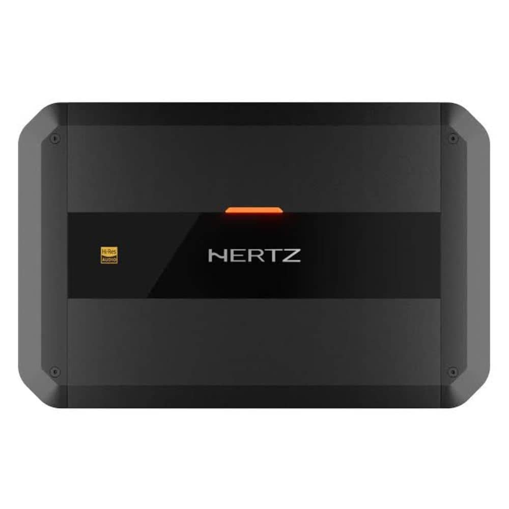 نمای اصلی آمپلی فایر HERTZ DP4.300 چهار کانال کلاس AB با طراحی حرفه‌ای
