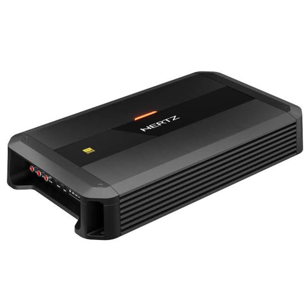 نمای اصلی آمپلی فایر HERTZ DP4.400 چهار کانال کلاس AB با طراحی حرفه‌ای