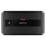 نمای زاویه‌دار آمپلی فایر HERTZ DP4.400 با هیت سینک آلومینیومی مقاوم