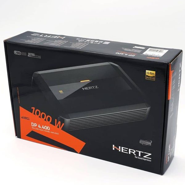 جزئیات طراحی آمپلی فایر HERTZ DP4.400 با فناوری Hi-Res Audio