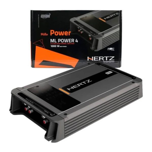 آمپلی فایر HERTZ ML POWER4 مناسب سیستم صوتی حرفه‌ای SQ و SPL خودرو