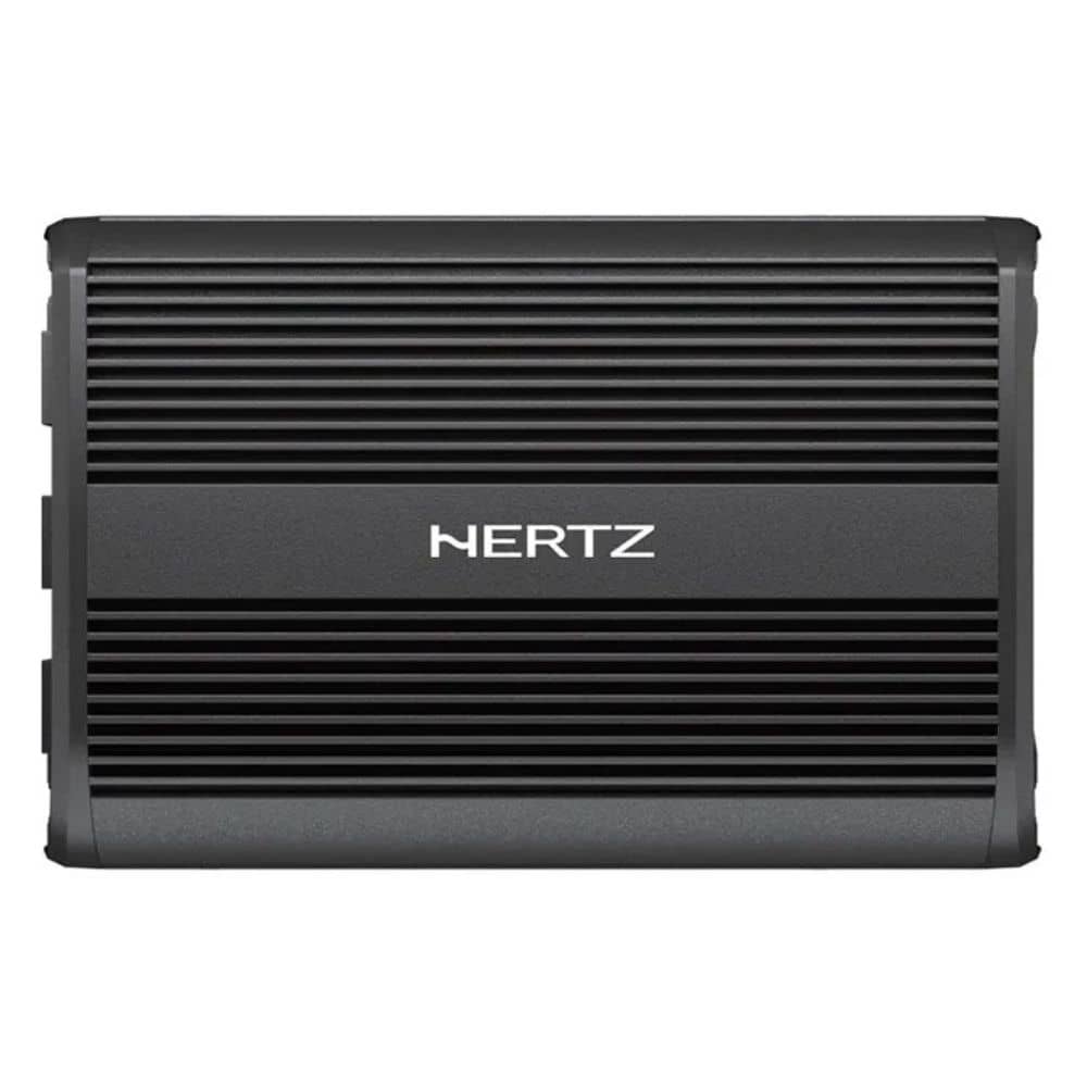 نمای اصلی آمپلی فایر HERTZ SP4.500 چهار کانال کلاس D با طراحی حرفه‌ای