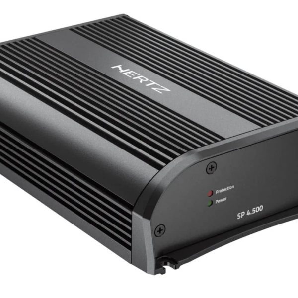 ابعاد کامپکت آمپلی فایر HERTZ SP4.500 مناسب نصب زیر صندلی خودرو