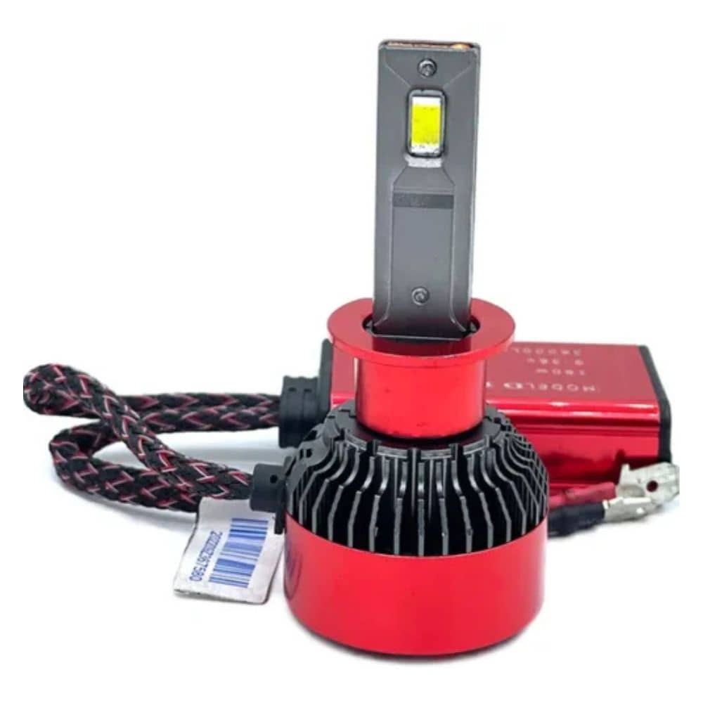 چیپ LED هدلایت MZM D100 چیپ LED هدلایت MZM D100 پایه H1 با نور سفید و پرتاب نور قوی