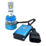 نمای اصلی هدلایت MZM D300 پایه H11 با طراحی حرفه‌ای و نوردهی قدرتمند