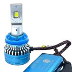 چیپ LED هدلایت MZM D300 پایه H11 با نور سفید و پرتاب نور قوی