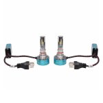 چیپ LED هدلایت MZM D300 پایه H4 با نور سفید و پرتاب نور قوی
