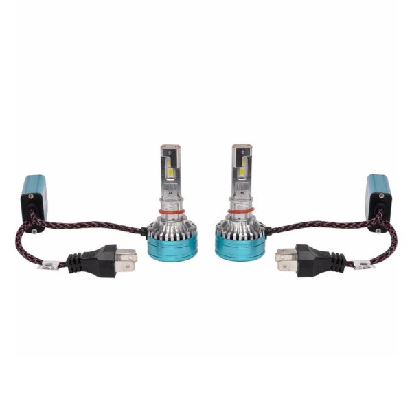 چیپ LED هدلایت MZM D300 پایه H4 با نور سفید و پرتاب نور قوی