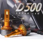 هدلایت D500 MZM پایه H11 با سیستم خنک کننده و نصب آسان خودرو