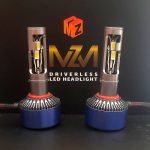 نمای زاویه‌دار هدلایت دراگون MZM پایه H11 با بدنه مقاوم و طراحی مهندسی شده
