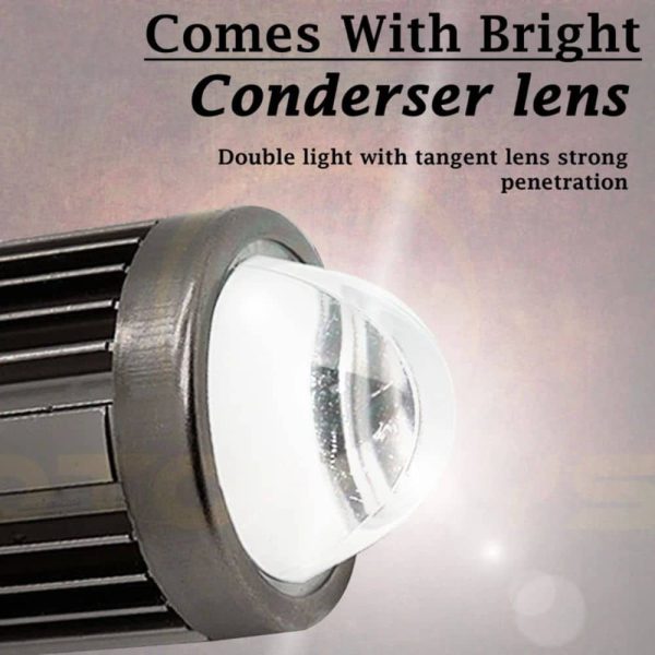 چراغ پروژکتور تک لنز دیلایت دار با دیلایت LED سفید